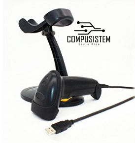 Lector de código de barras USB con base